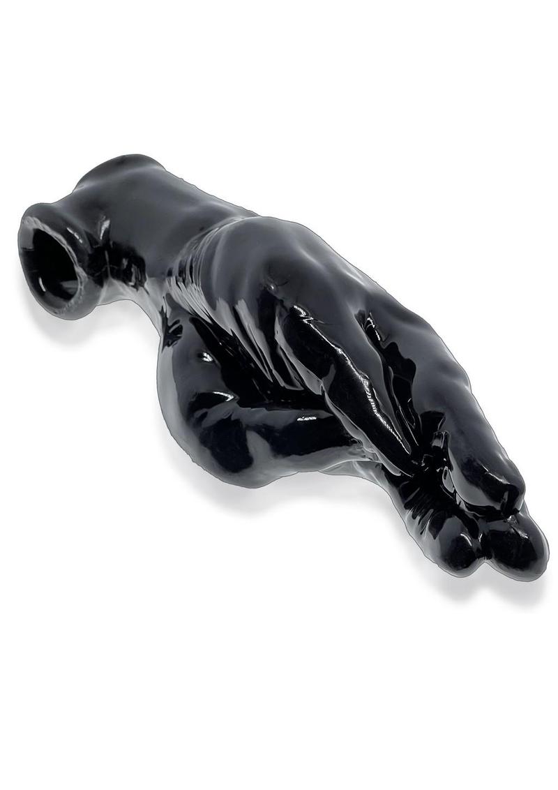 Oxballs Hand-Job Vibrating Cock Sheath - Night Edition - Black