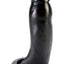 Oxballs Penetrator Silicone Cock Ring Dildo - Black - 7in