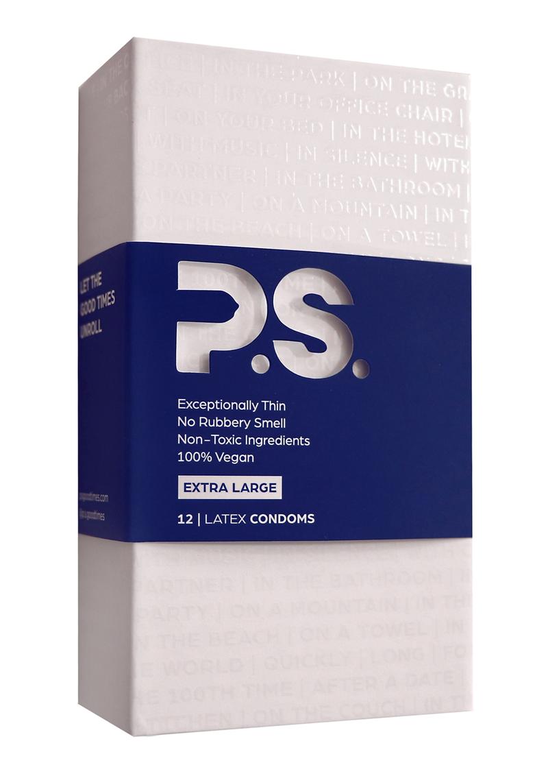 Ps Condoms P.s. Extra Large Latex Condoms – The Toy Box