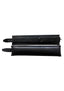 Padded Leather Wrist Cuffs - Black