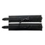 Padded Leather Wrist Cuffs - Black