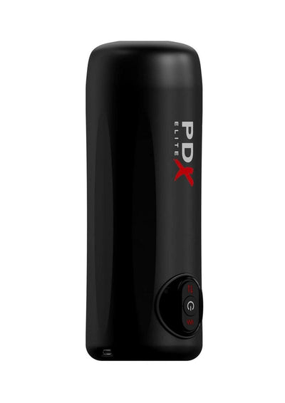 Pdx Elite Moto Milker Rechargeable Masturbator - Black/White