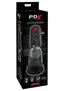 Pipedream Extreme Elite Silicone Tip Teazer Power Pump Masturbator - Black/Clear