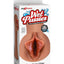 Pdx Extreme Wet Pussies Luscious Lips Self Lubricating Stroker - Caramel