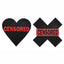 Peekaboo Censored Hearts and X Pasties