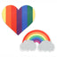 Peekaboo Pride Glitter Rainbows and Hearts Pasties