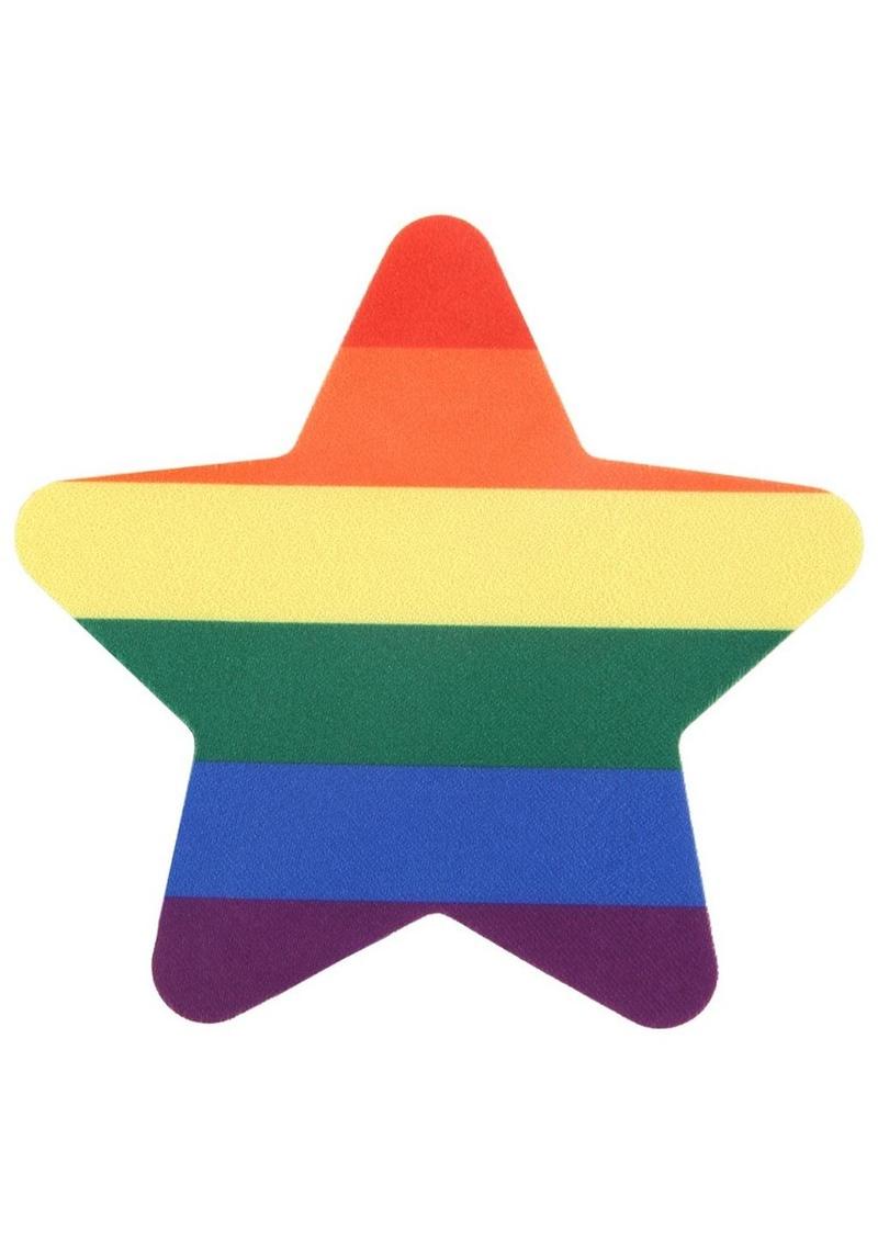 Peekaboo Pride Rainbow Glitter Stars Pasties - Rainbow