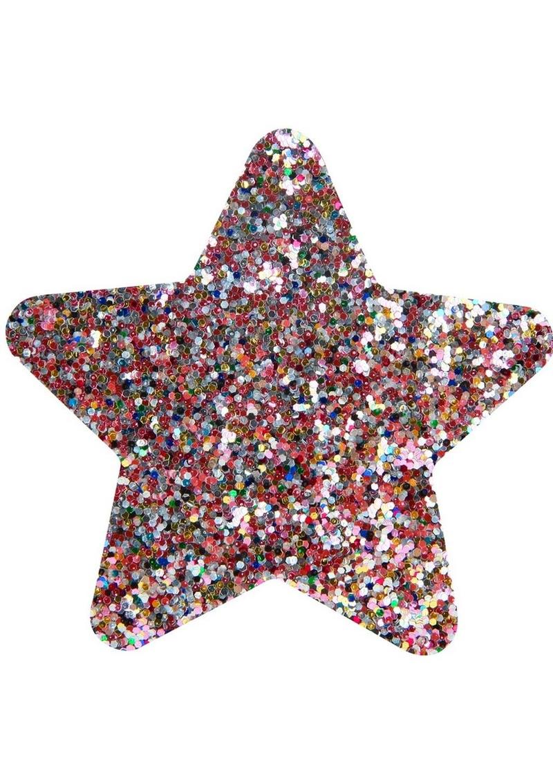 Peekaboo Pride Rainbow Glitter Stars Pasties - Rainbow