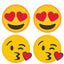 Peekaboos Emoji Hearts Pasties - Red/Yellow