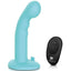 Pegasus Remote Control Ripple P-Spot/G-Spot Silicone Peg with Harness - Aqua/Teal - 6in