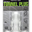 Perfect Fit Double Tunnel Plug - Clear - XLarge