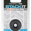Perfect Fit Stackit Silaskin Cock Ring - Black/Clear