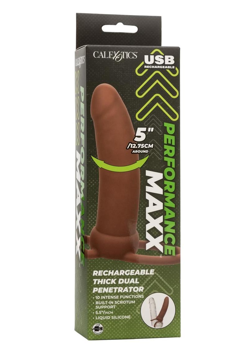 Performance Maxx Rechargeable Silicone Thick Dual Penetrator Extender