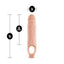 Performance Plus Silicone Cock Sheath Penis Extender - Flesh/Vanilla - 9in