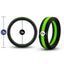 Performance Silicone Go Pro Cock Ring - Black/Green/Multicolor