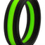 Performance Silicone Go Pro Cock Ring - Black/Green/Multicolor