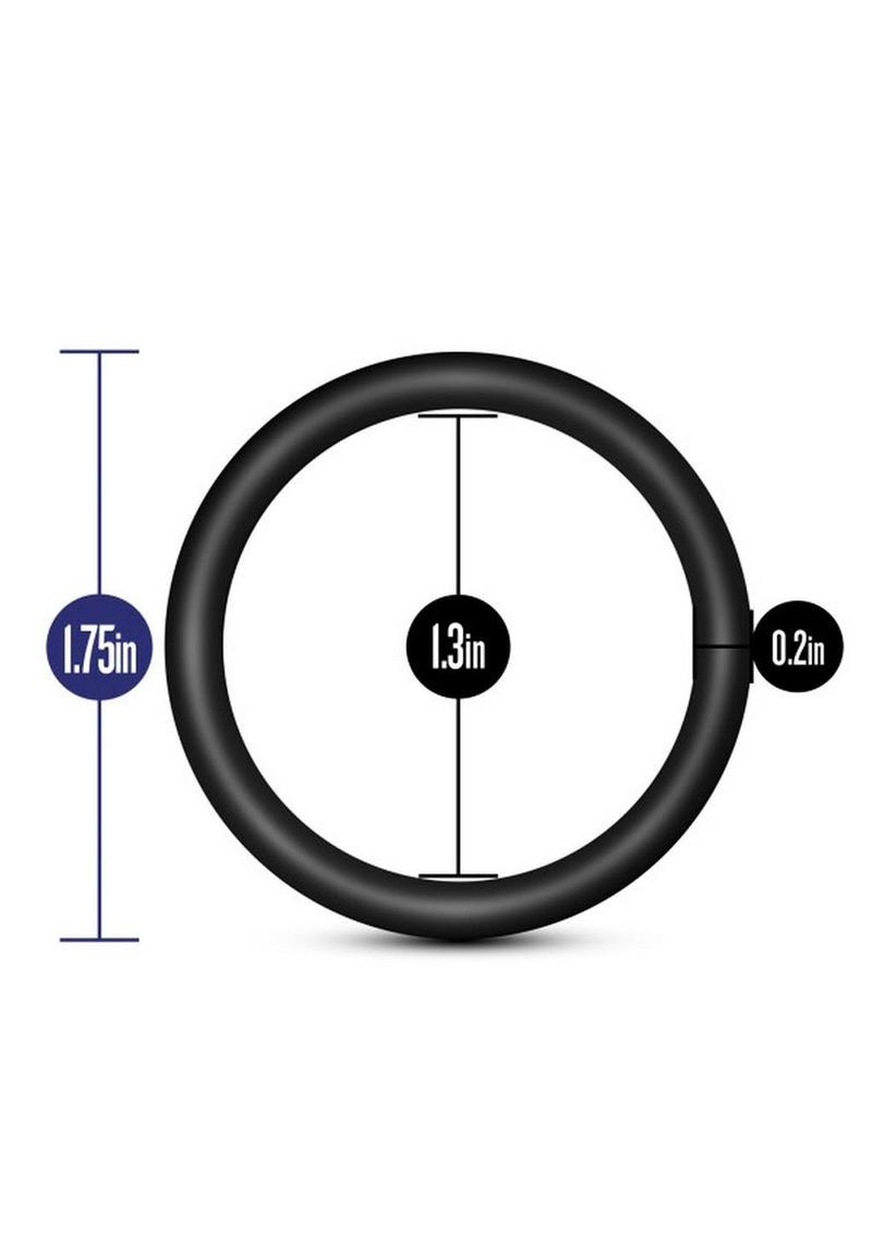 Performance Vs1 Pure Premium Silicone Cock Rings - Black - Medium - 3 Pack
