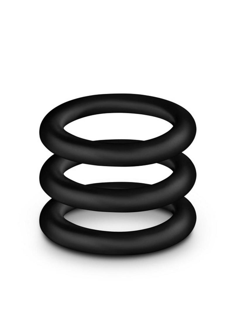 Performance Vs2 Pure Premium Silicone Cock Rings - Black - Small