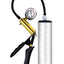 Performance Vx6 Vacuum Penis Pump with Brass Pistol and Pressure Gauge - Clear - 9.5in