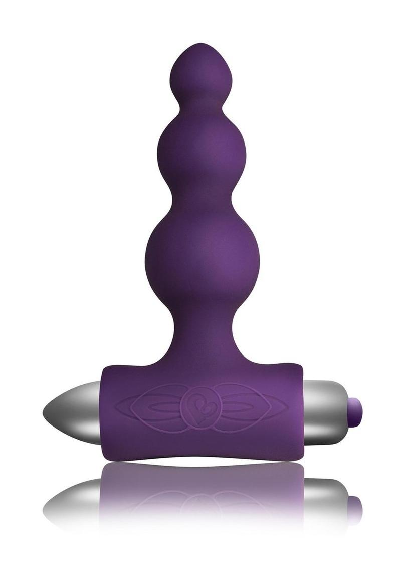 Petite Sensations Bubbles Silicone Vibrating Butt Plug - Purple