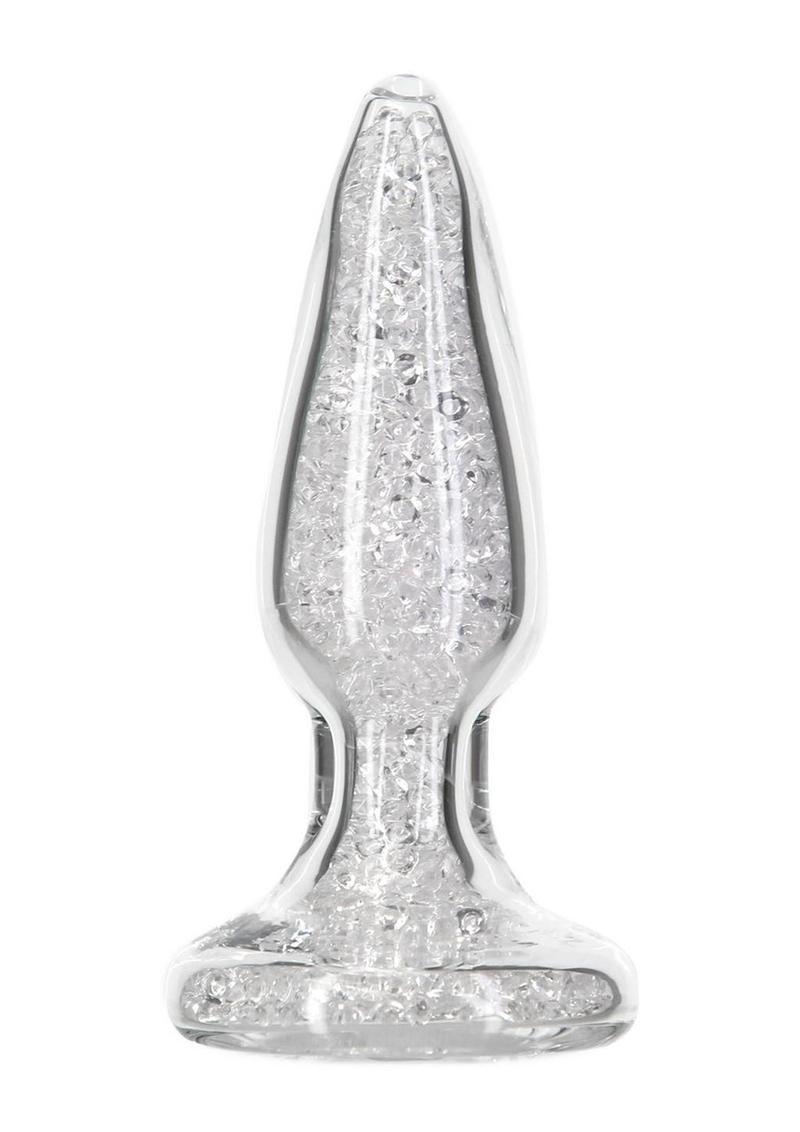 Pillow Talk Fancy Glass Anal Plug - Clear