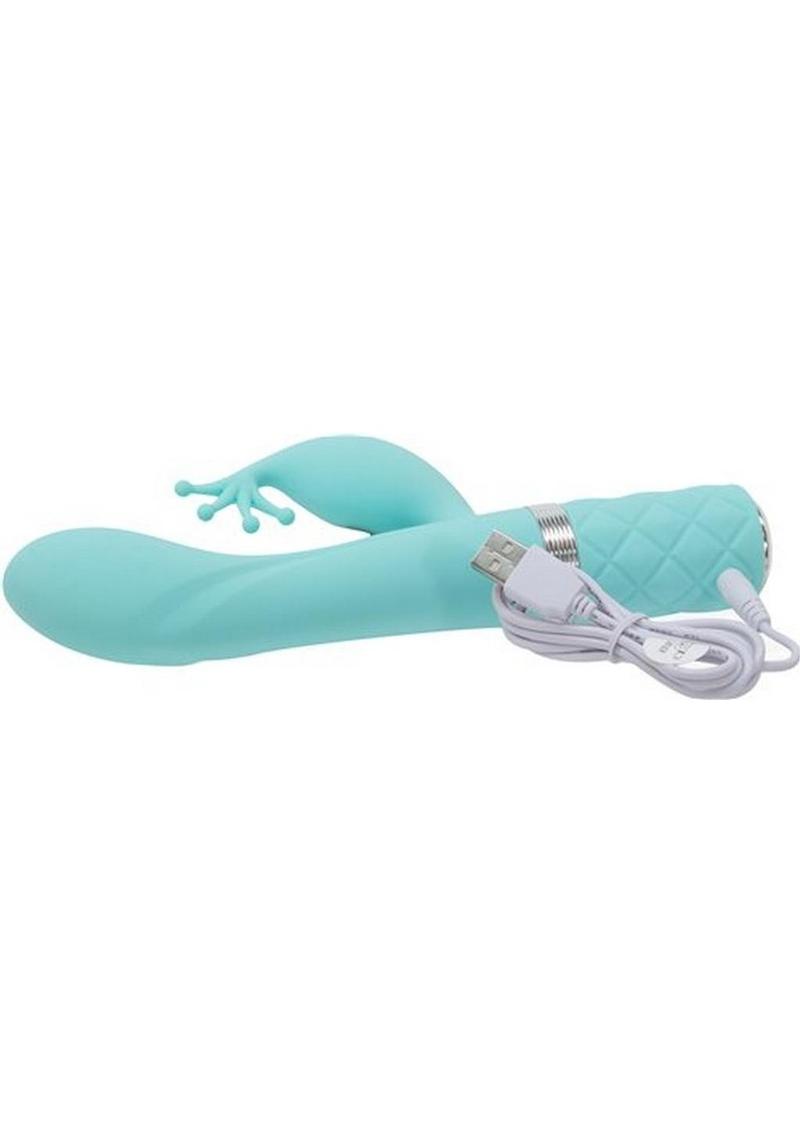 Pillow Talk Kinky Rechargeable Silicone Vibrator - Teal