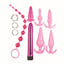 Pink Elite Collection Vibrating Anal Play Kit