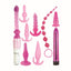 Pink Elite Collection Vibrating Supreme Anal Play Kit