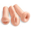 Pipedream Extreme Toyz All 3 Holes Masturbator Kit - Flesh/Vanilla - 4 Pieces