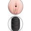 Pipedream Extreme Toyz Mega Grip Vibrating Pussy Masturbator - Pussy - Black/Vanilla/White