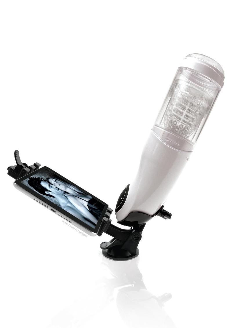 Pipedream Extreme Toyz Rechargeable Mega-Bator Pussy Masturbator - Pussy - Clear/White