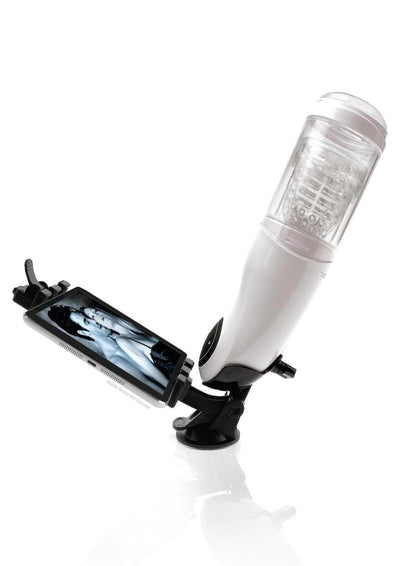 Pipedream Extreme Toyz Rechargeable Mega-Bator Pussy Masturbator - Pussy - Clear/White