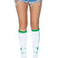 Plant Based Knee Highs - Green/White - One Size
