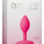 Platinum Premium Silicone - The Minis - Spade - Small Anal Plug - Pink - Small