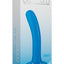 Platinum Premium Silicone The Slim Dildo - Blue - 5.5in
