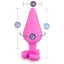 Play with Me Naughtier Candy Heart Ride Me Silicone Butt Plug