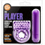 Play with Me The Player Vibrating Double Strap Cock Ring - Purple