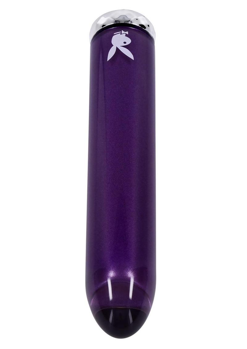 Playboy Amethyst Rechargeable Silicone Vibrator - Purple