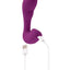 Playboy Arch Rechargeable Silicone Vibrator with Clitoral Stimulator - Purple