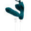Playboy Bring It On Rechargeable Silicone Anal Plug with Cock Ring - Teal