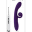 Playboy Curlicue Rechargeable Silicone Rabbit Vibrator - Purple