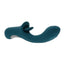 Playboy Harmony Rechargeable Silicone Vibrator with Clitoral Stimulator - Green