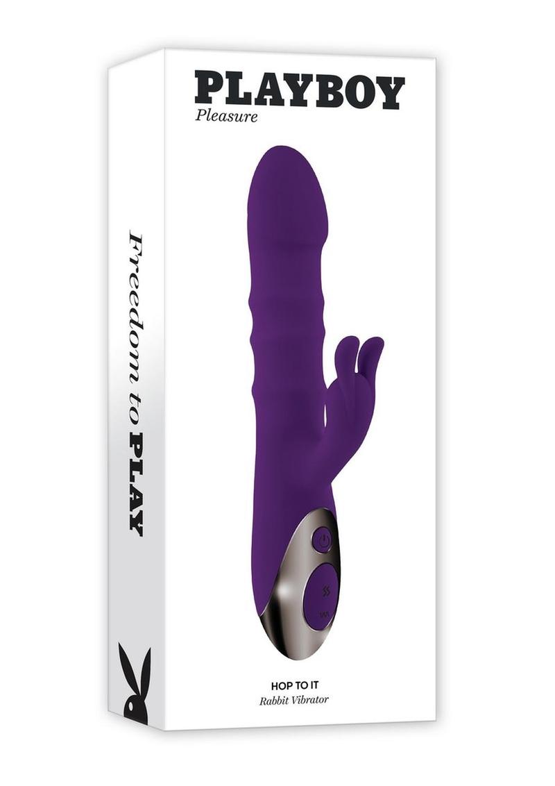 Playboy Hop to It Rechargeable Silicone Rabbit Vibrator