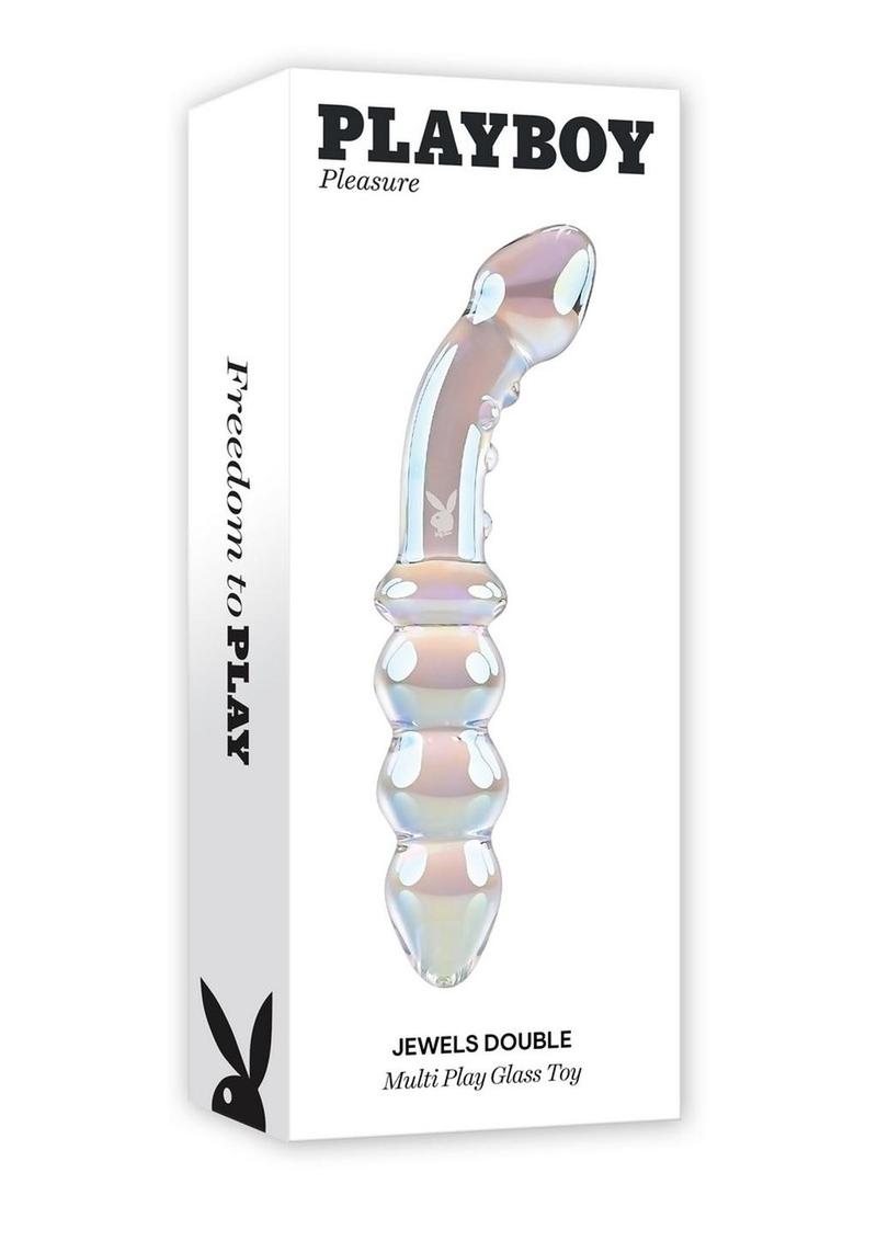 Playboy Jewels Double Glass Dual End Probe - Purple