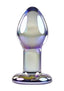 Playboy Jewels Glass Plug - Purple