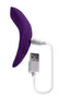 Playboy Our Little Secret Rechargeable Silicone Panty Vibe with Remote Control - Purple