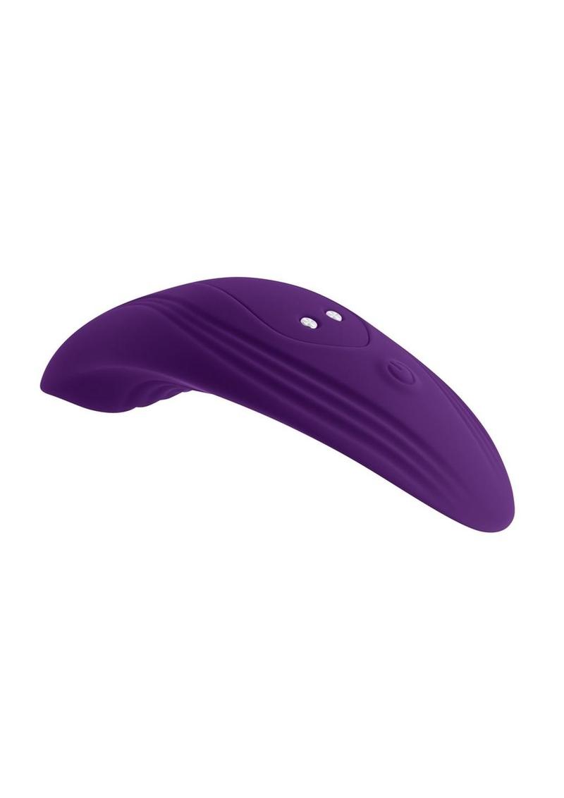 Playboy Our Little Secret Rechargeable Silicone Panty Vibe with Remote Control - Purple