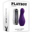 Playboy The Jet Set Vibrator Rechargeable Silicone Clitoral Stimulator - Purple/Silver