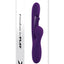 Playboy The Thrill Rechargeable Silicone Rabbit Vibrator - Purple
