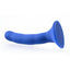 Please Silicone Dildo - Blue - 5.25in